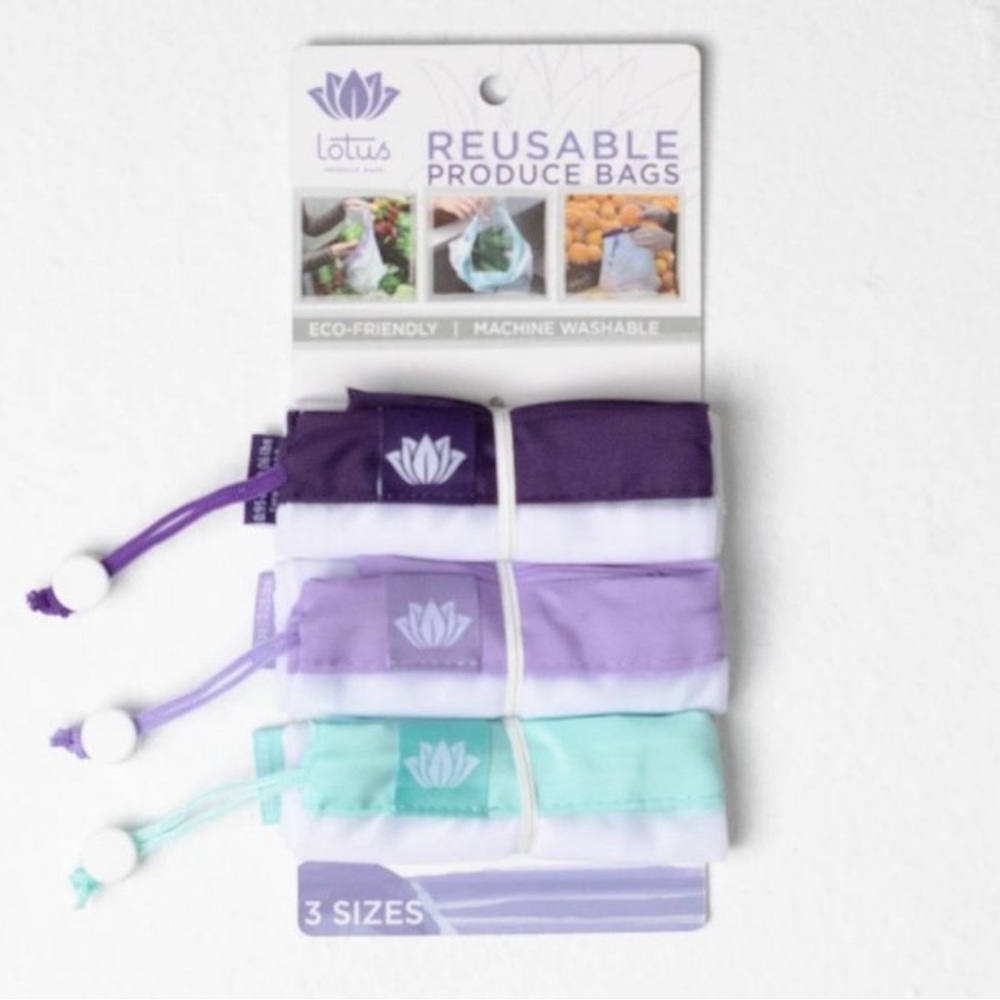 Lotus Reusable Produce Bags Set of 3